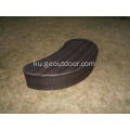 Outdoor Garden Rattan Sun Bed Beach Lounge